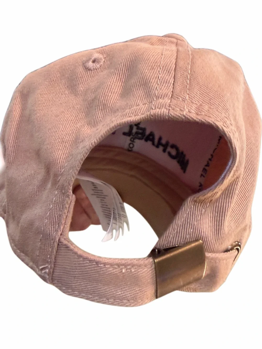 Michael Kors Blush Pink Logo Baseball Cap